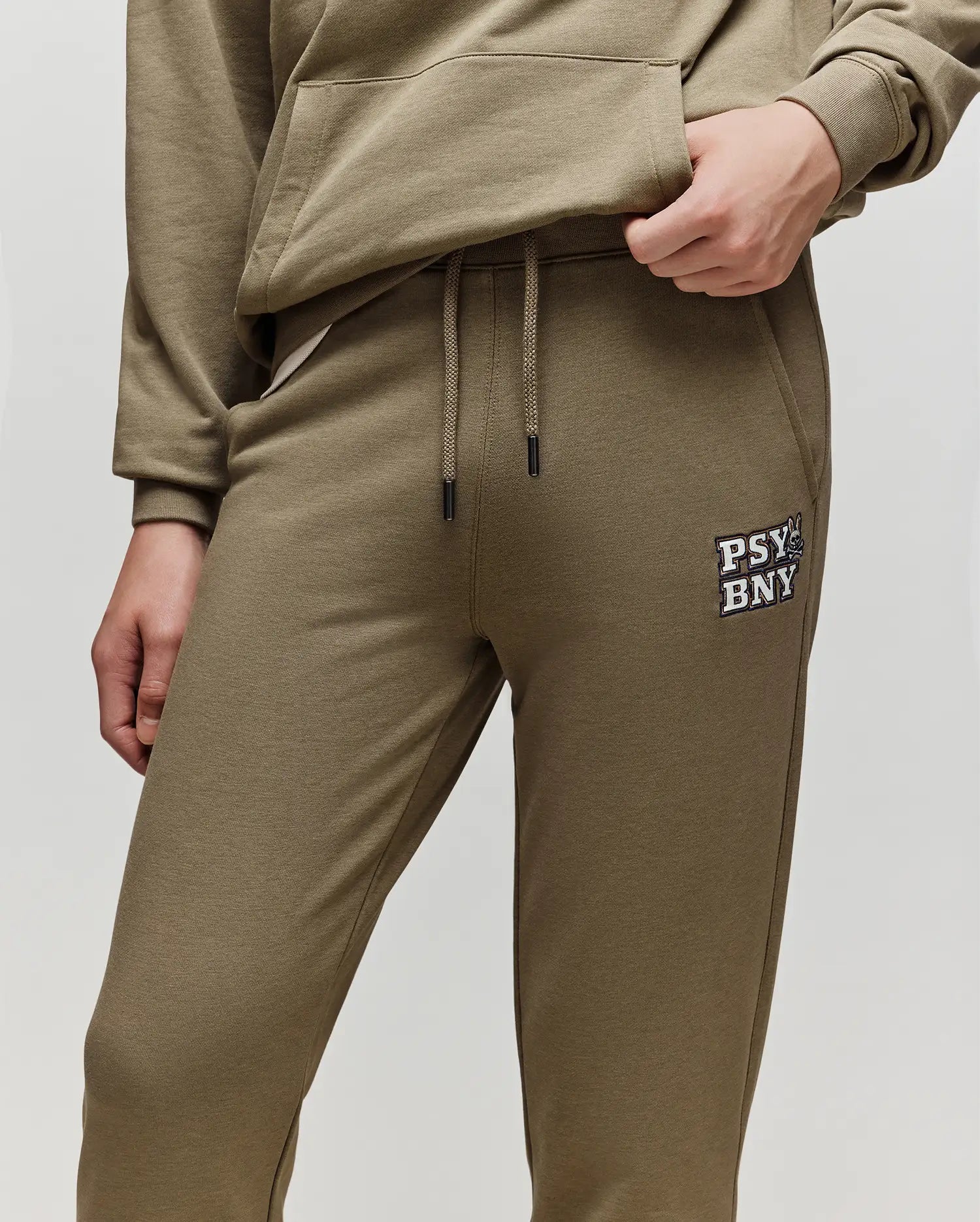 Psycho Bunny Kids Bottoms Wade Sweatpant pantaloni tuta verde dusky